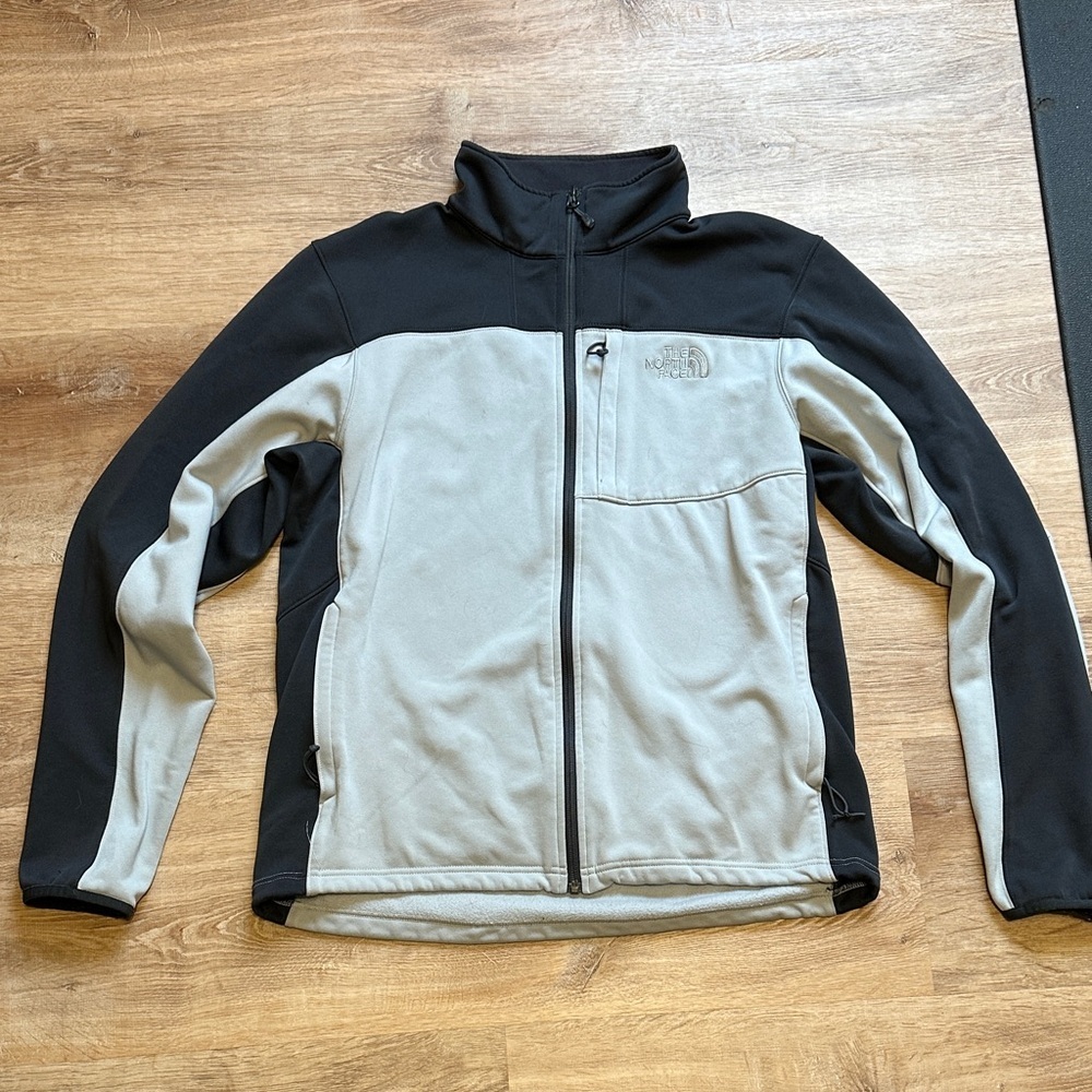The North Face Men's Black and Light Gray Performance Jacket